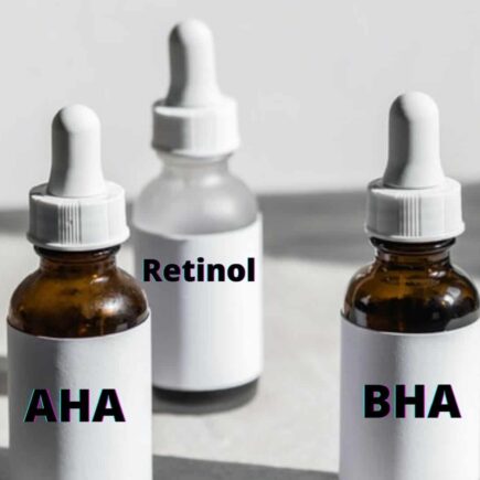 AHA, BHA and Retinol benefits for skin